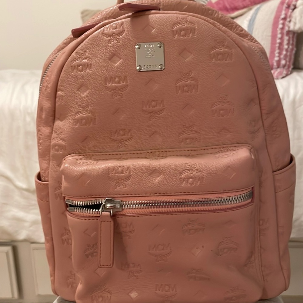 MCM pink backpack